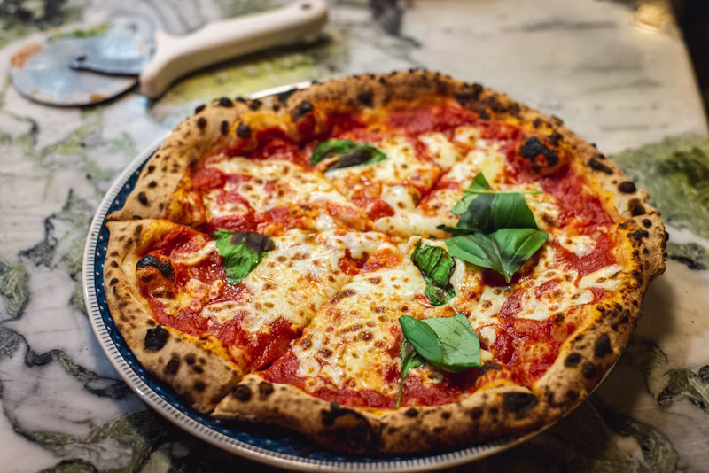 Classic margherita pizza
